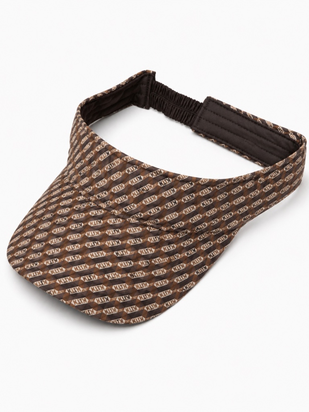 Kith Visor, Brown, Geometric Pattern